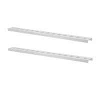 NIYANGLE 2pièces Pilier Métallique Acier Inoxydable Support Rail pour Étagère de Congélateur Commercial Fixation Robuste pour Armoire Réfrigérée Professionnelle