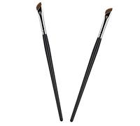NIYANGLE 2pièces Pinceau Eyeliner Biseauté Pinceau Sourcils Plat Maquillage Paupières Anti- Fournitures Maquillage