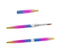 NIYANGLE 2pièces Pinceaux De Nail Art Gel Uv Brosse à Professionnelle Pour Création De Designs De Manucure Outils De Salon Manucure Couleurs Dégradées Pratique Et Élégant