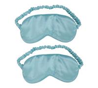 NIYANGLE 2Pièces Silk Eye Mask Set Adjustable Sleep Mask For Men And Women Soft And Comfortable Light Blocking Eye Covers