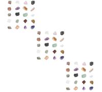 NIYANGLE 3 Boîtes Coffret Chakra Cristal Naturel pour Lithothérapie Colorées pour Décorations Diy