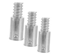 NIYANGLE 3 pièces Adaptateur de Manche de Balai Aluminium Rallonge de Manche avec Filetage pour Outils de Nettoyage Accessoire Pratique Portée de Nettoyage
