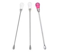 NIYANGLE 3 Pièces Bâtonnets Mélangeurs pour Cire à Cacheter Créatifs en Alliage Faciles à Ranger Mélanger pour Amateurs de Tampons Cire DIY Réutilisable