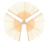 NIYANGLE 3 pièces Cadre Éventail Japonais Style DIY Armature Pliable à Main Accessoires Créatifs et Légers pour Artisanat et Décoration