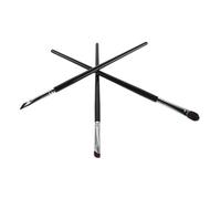 NIYANGLE 3 Pièces Eye Makeup Brush Set Small Angled Brushes For Precise Eyeshadow Contouring And Detailing Soft Bristles Long Handles Portable Women Cosmetic Tools