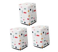 NIYANGLE 3 Pièces Housse Pour Laveuse Et Sécheuse Extérieure Housse De Sèche-linge Charge Du Couvercle De La Laveuse La Lessive Meuble Couverture En Tissu Chargement Par Le Haut À Clapet