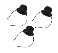 NIYANGLE 3 Pièces Mini Top Hat Headband Vintage Style Party Accessory Lightweight Fascinator For Halloween Christmas Roaring Tea Party Carnival