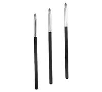 NIYANGLE 3 Pièces Pinceau Correcteur Coudé Pour Poudre Et Maquillage Yeux Pinceau Plat Doux Pour Fond De Teint
