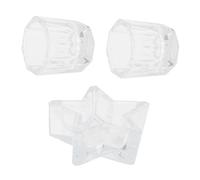 NIYANGLE 3 Pièces Tasse de Rangement pour Liquide de Vernis à Ongles Design Créatif Verre Transparent Coupe pour Manucure pour Passionnées Art Ongles Débutantes