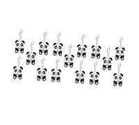 NIYANGLE 30 pièces Lot de Porte-clés Panda Mignons Légers Décoration Suspendue pour Sac et Trousseau Ornement Pratique pour Clés de Voiture et Maison Cadeau Polyvalent pour Toutes