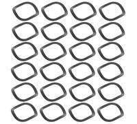 NIYANGLE 300pcs Rondelle Ondulée Noire en Acier Manganèse 16mm Diamètre Intérieur 0,3mm Faible Entretien Pour Réparations Électriques et Vis