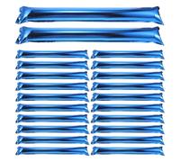 NIYANGLE 32 Pièces Bâtons de Tonnerre Gonflables Bleus en Aluminium 23,6 | Bruiteurs de Supporters, Légers et Sûrs pour Tous Âges, Compétitions de Cheerleading et Matchs de Basket