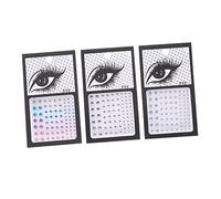 NIYANGLE 3ensembles Bijoux De Visage Autocollants Pour Yeux Stickers Décoratifs Avec Pierres Précieuses Délicates Bijoux Pour Maquillage