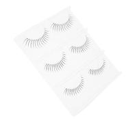 NIYANGLE 3paires Faux Cils Courts Et Épais Cils Naturels Et Réalistes Bande Transparente u Extensions De Confortables Pour Maquillage Quotidien Et Événements Spéciaux
