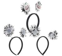NIYANGLE 3pièces Accessoires pour Cheveux Lumineux Halloween Serre-tête Chauve-souris et Fantôme Phosphorescents pour Décoration de Fête et Cosplay