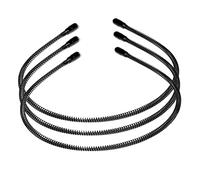 NIYANGLE 3pièces Bandeau Unisexe Spirale Invisible Accessoire Cheveux Ondulé Antidérapant Pour Homme Femme