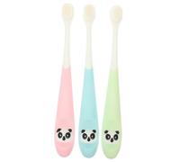 NIYANGLE 3pièces Brosse à Dents Pour Garçon Fille Brosse Ergonomique Pour Nettoyage Doux Dents Des Petits Idéale Pour Encourager Les Bonnes Habitudes Hygiène