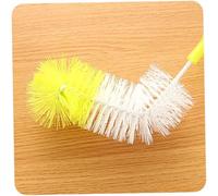 NIYANGLE 3pièces Brosse de Nettoyage pour Bouteille Nylon Lave-bouteille avec Manche Long et Embout Rond pour Biberons et Tasses à Longue Anse