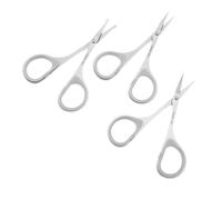 NIYANGLE 3pièces Ciseaux De Beauté Tondeuse à Sourcils Ciseaux à Moustache à Poils De Nez Outil De Beauté Multifonction Pour Entretien Des Sourcils Barbe