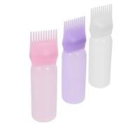 NIYANGLE 3pièces Flacon Applicateur De Teinture Capillaire Avec Peigne Doseur Et Échelle Graduée Pour Distribution Uniforme Du Produit