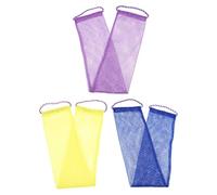 NIYANGLE 3pièces Gommage Exfoliant Éponge De Bain Pour Brosse Corps Filet Moussant Pour Hommes Et Femmes Nettoyage Profond Et Élimination Des Peaux Mortes