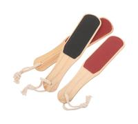 NIYANGLE 3pièces Outils De Soins Des Râpe Double Face Bois Pour Exfoliation Et Massage Des Éliminateur De Peau Morte Et Callosités Forme