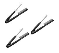 NIYANGLE 3pièces Peigne Pour Lisser Les Cheveux Outil De Coiffure Pratique Design Ergonomique Et Résistant Pour Cheveux Crépus Et Bouclés Accessoire De Beauté Portable Pour Voyage Et