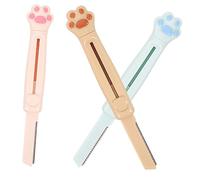 NIYANGLE 3pièces Rasoir à Sourcils Pour Femmes Rasoirs Pour Visage Coupe Précise Capuchon Coulissant Lot De