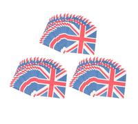 NIYANGLE 3sacs Serviettes Papier Décorées Drapeau Britannique Union Jack Napkins Souples pour Fête Anniversaire et Décoration Patriotique