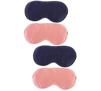 NIYANGLE 4 Ensembles Adultes Masques Pour Yeux Confortables Pour Voyager 2 Pièces * 4