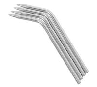 NIYANGLE 4 pièces Aiguilles Courbées Inox pour Couture Paracorde Outils Tisserands Précis pour Bricolage Extérieur Accessoires Durables pour Bracelets et Cordes