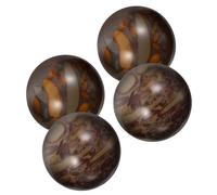 NIYANGLE 4 Pièces Balles de Massage pour Main Pierre Boules Exercice Chinoises Traditionnelles pour Renforcement Poignée Relaxation et Rééducation Compactes et Colorées pour Usage Intérieur