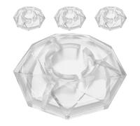 NIYANGLE 4 Pièces Capuchons Antidérapants pour Pédales Effet Guitare Protection Ergonomique Plastique Transparent pour Interrupteurs Pied Compatibles Pédales Électriques Standard