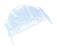 NIYANGLE 4 Pièces Clôture Paysagère en Plastique Blanc pour Jardin et Cour, Ornement de Patio Simple et Élégant, Bordure Décorative Pratique et Solide