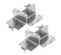 NIYANGLE 4 Pièces Crochet support congélateur réfrigérateur congélateur coffre congelateur clip d'étagère de refroidisseur crochets de serrage pour congélateur Acier inoxydable Silver