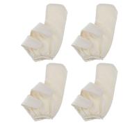 NIYANGLE 4 Pièces Exfoliants Soie pour Bain de Massage Ayurvédiques avec Bande Élastique Gommage Corps pour Hommes et Femmes Élimination Cellules Mortes et Stimulation Circulation