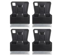 NIYANGLE 4 pièces Grattoir à Lame Remplaçable Raclette Multi-usage pour Nettoyage Vitres Stickers Colle Outil et Compact