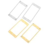 NIYANGLE 4 pièces Guitar Pickup Frames Thick With Screws Electric Guitar Pickup Mounting Rings And For Instrument Repair And Sound Enhancement