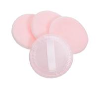 NIYANGLE 4 Pièces Houppette à Poudre Ronde Pour Maquillage Houppette Éponge Sans Pour Correcteur Et Fond De Teint Cosmétiques