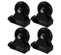 NIYANGLE 4 Pièces Jeu de Roues de Poulie Aluminium pour Échelles Télescopiques de Rechange Roues Équilibrage Pliables pour Réparation et Usage Domestique