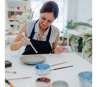 NIYANGLE 4 pièces Outils de Sculpture Céramique à Double Embout Stylet à Boules pour Modelage Argile Lot pour Modeler Pâte à Modeler et Poterie Outils Artisanaux Légers et Faciles à