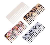 NIYANGLE 4 Pièces Peigne à Dents Larges Anti-frisottis Pour Cheveux Pour Coiffure Chez Le Barbier