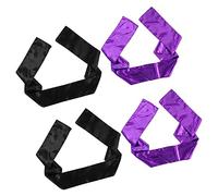 NIYANGLE 4 Pièces Perruque bandeau cheveux Bande de cheveux accessoires groupe bande de préhension de perruque foulard pour perruques envelopper satin imitation soie