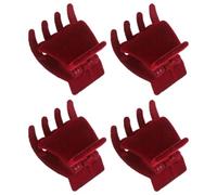 NIYANGLE 4 Pièces Petite le Paquet Poche Pince à Cheveux en Velours Rouge Accessoire Coiffure Pratique, Fixe et Maintient la Coiffure, Se Glisse Facilement pour Filles et Femmes
