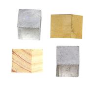 NIYANGLE 4 pièces Set de Cubes de Densité Pur Blocs Cuivre et Fer pour Expériences Physiques et Formation en Sciences