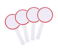 NIYANGLE 4 pièces Tableau Effaçable à Sec Format Tableau de Score Portable Stable et Réutilisable Panneau Vierge pour Notation et Vote Ardoise Légère Simple Face Rouge