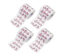NIYANGLE 4 Rouleaux Papier Toilette Décoratif de Noël Mouchoirs à Motifs Festifs Double Épaisseur Absorbants et Doux pour et