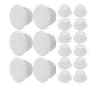 NIYANGLE 40 Embouts de Guidon pour Vélo de Route et VTT Blanc, Bouchons en Plastique Résistants, Protection Tube de Cintre, Compatibles Multiples Modèles, Accessoires Cyclisme, Lot 40