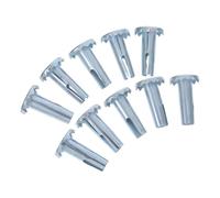 NIYANGLE 40 Pièces Douille de Montage pour Roulette Insert de Roulette de Meuble Fer Argenté Renfort Métallique Installation Facile Faible Bruit et Roues de Chaise de Bureau Espace
