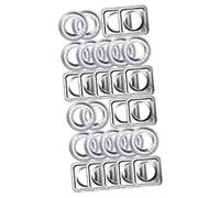 NIYANGLE 40 Pièces Tapis Résistant à L'huile Pour Cuisinière à Gaz Doublure De Cuisinière à Gaz Doublures De Brûleur De Cuisinière Matériau En Feuille D'aluminium Antiadhésif Poêle